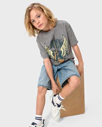 Boys Guitar Graphic Tee