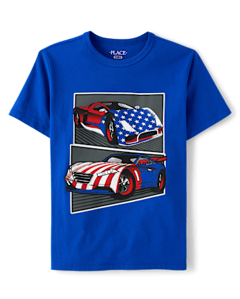 T-shirt graphique voiture de course pour garçon