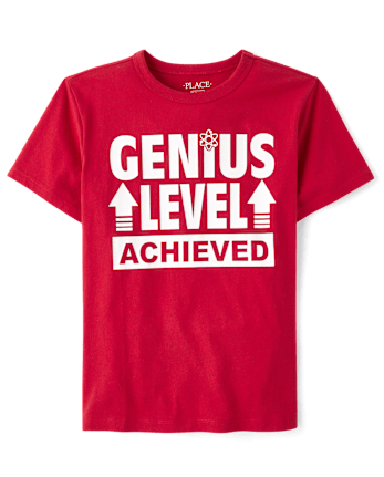 Boys Genius Level Graphic Tee
