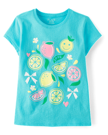 Girls Lemon Graphic Tee