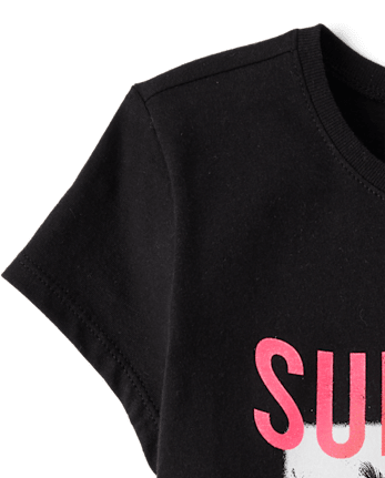 T-shirt graphique Sunshine pour filles