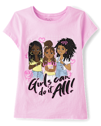 Girls Can Do It All Graphic Tee