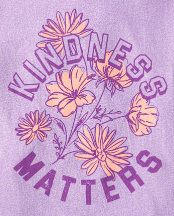 Girls Kindness Matters Graphic Tee