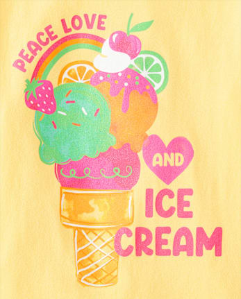 Girls Ice Cream Graphic Tee