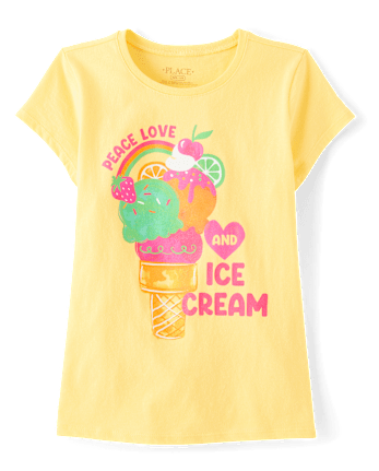 Girls Ice Cream Graphic Tee