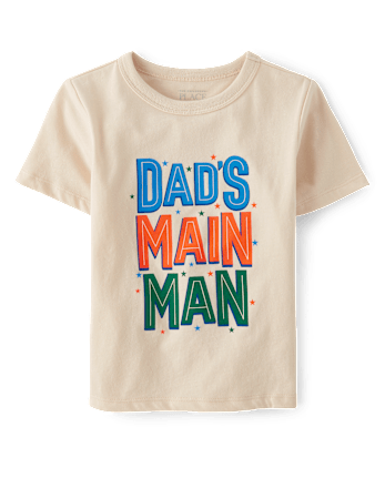 Baby And Toddler Boys Dad's Main Man Graphic Tee