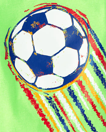 Baby And Toddler Boys Soccer Ball Graphic Tee