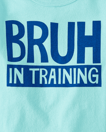 Baby And Toddler Boys Bruh In Training Graphic Tee