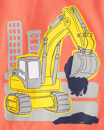 Baby And Toddler Boys Construction Graphic Tee