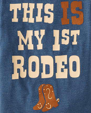 Baby And Toddler Boys First Rodeo Graphic Tee