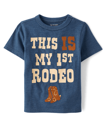Baby And Toddler Boys First Rodeo Graphic Tee