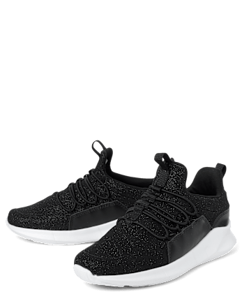 Girls Glitter Running Sneakers