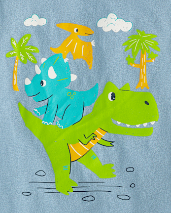 Baby And Toddler Boys Dino Graphic Tee 3-Pack