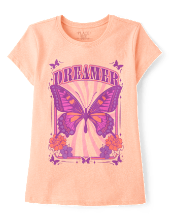 Girls Butterfly Dreamer Graphic Tee