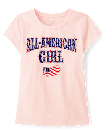 Girls All American Girl Graphic Tee