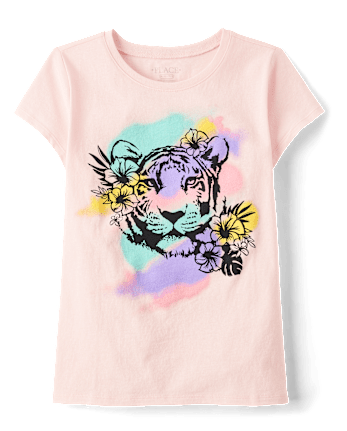 Girls Tiger Graphic Tee