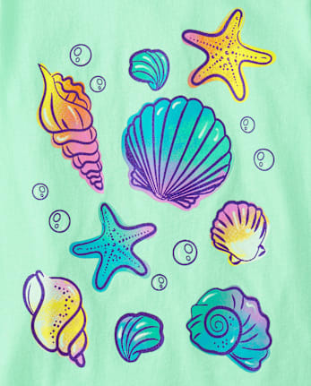 Girls Seashell Graphic Tee