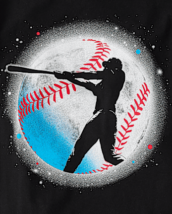 Boys Baseball Space Graphic Tee