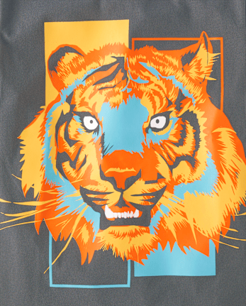 T-shirt graphique Lion pour garçon