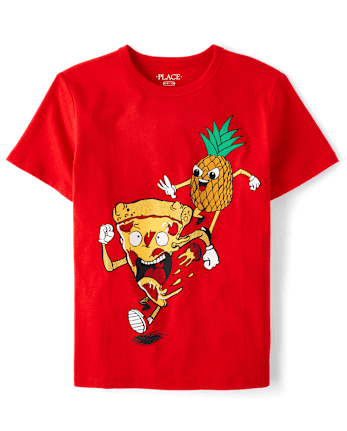 Boys Pineapple Pizza Graphic Tee