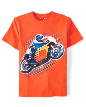 Boys Biker Graphic Tee