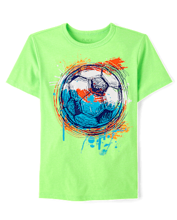 Boys Soccer Ball Graphic Tee
