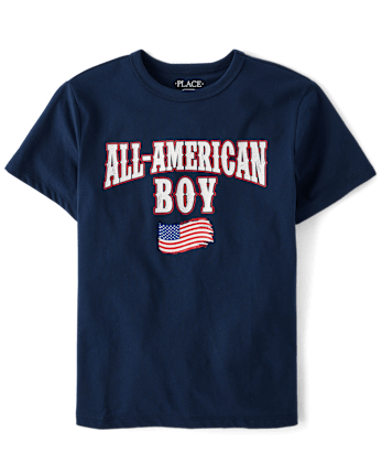 Boys All-American Boy Graphic Tee