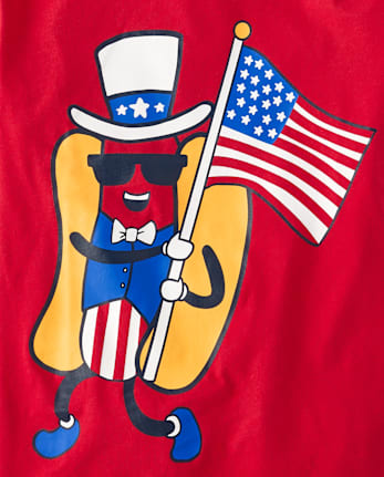 Boys American Hot Dog Graphic Tee