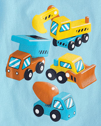 Baby And Toddler Boys Construction Graphic Tee