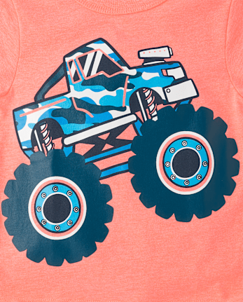 Baby And Toddler Boys Monster Truck Graphic Tee
