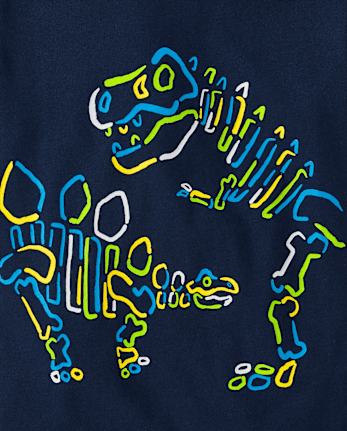 Baby And Toddler Boys Neon Dino Graphic Tee