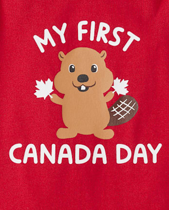 Body graphique Baby First Canada Day