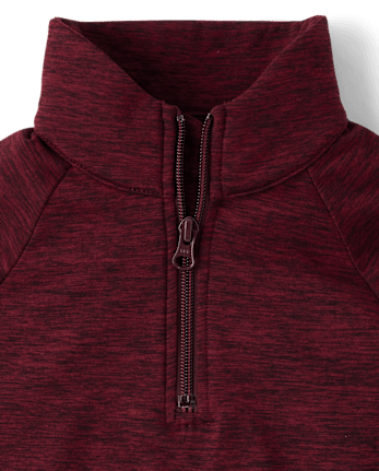 Boys Cozy Active Marl Quarter Zip Pullover