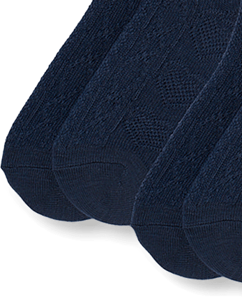 Chaussettes hautes à motif pointillier en forme de cœur pour filles (lot de 2)