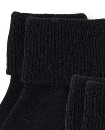 Lot de 6 paires de chaussettes à revers pour tout-petits
