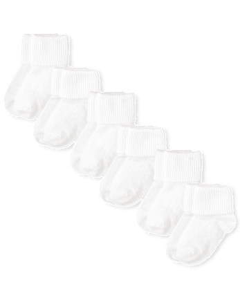 Toddler Turn Cuff Socks 6-Pack