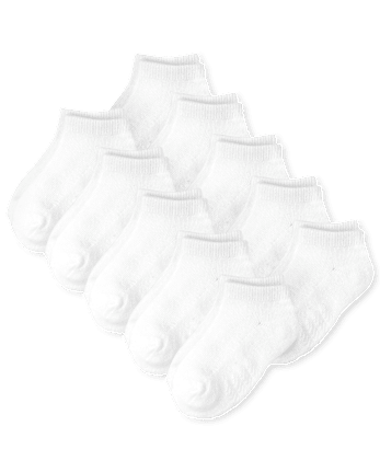 Kids Cushioned Ankle Socks 10-Pack