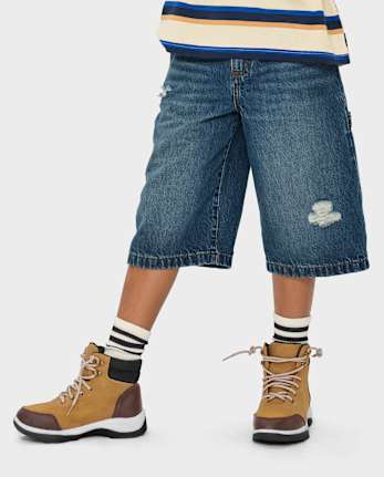 Pantalon de charpentier baggy en jean pour enfant