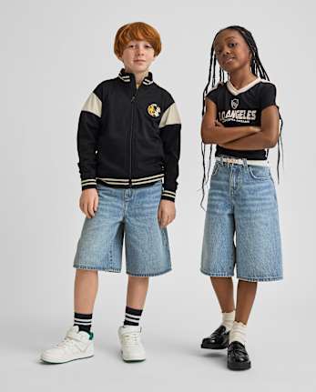 Short en jean ample pour garçon