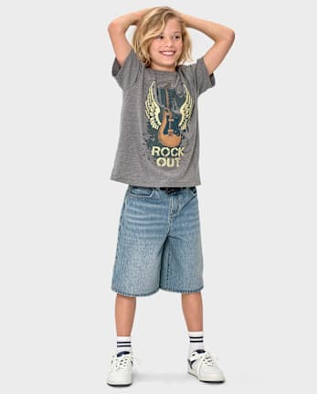 Kids Denim Baggy Jorts
