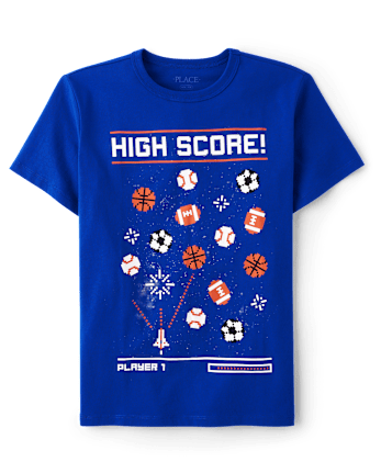 Boys Sports Video Game Graphic Tee
