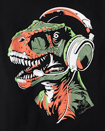 Boys Dino Gamer Graphic Tee