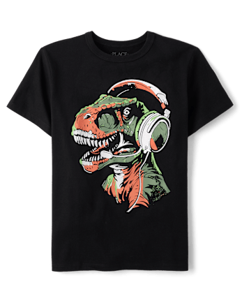 Boys Dino Gamer Graphic Tee