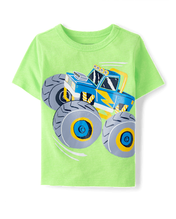 Baby And Toddler Boys Monster Truck Graphic Tee