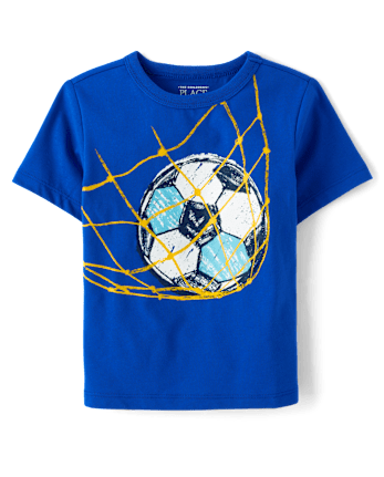 Baby And Toddler Boys Soccer Ball Graphic Tee