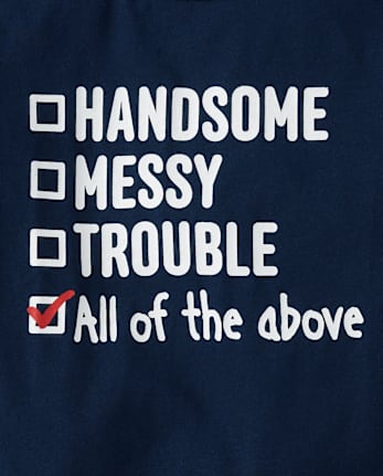 Baby And Toddler Boys Handsome Graphic Tee