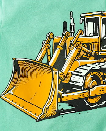 Baby And Toddler Boys Construction Vehicle Graphic Tee
