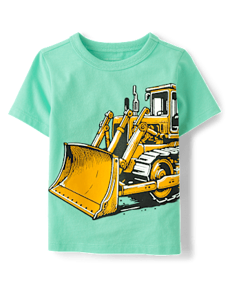 Baby And Toddler Boys Construction Vehicle Graphic Tee