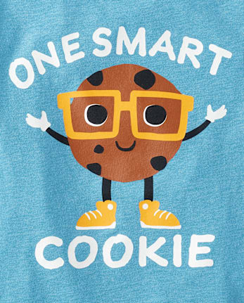 T-shirt graphique One Smart Cookie pour bébés et tout-petits garçons