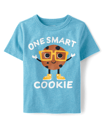 T-shirt graphique One Smart Cookie pour bébés et tout-petits garçons